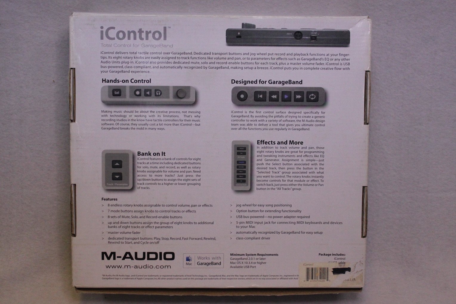 M-Audio iControl GarageBand Controlador : Amazon.com.mx
